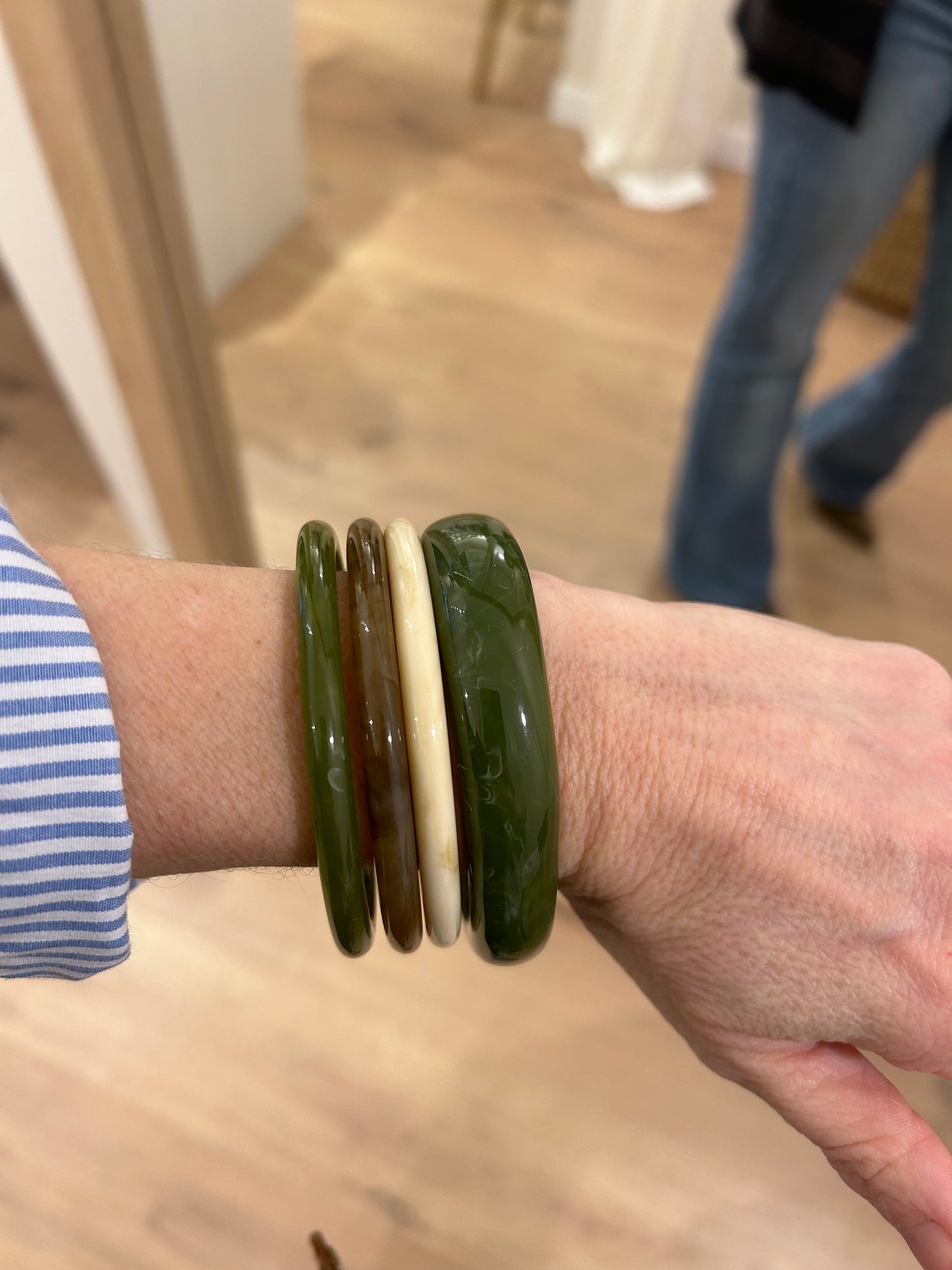 Pack pulseras Resina - Verde