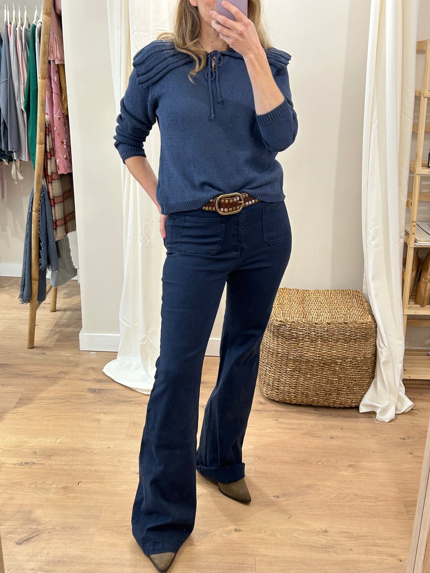 Pantalones Valeria Azul Marino