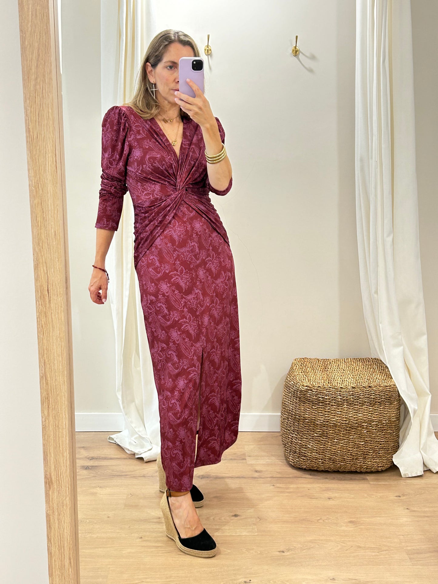 Vestido Claude Cruzado Manga larga
