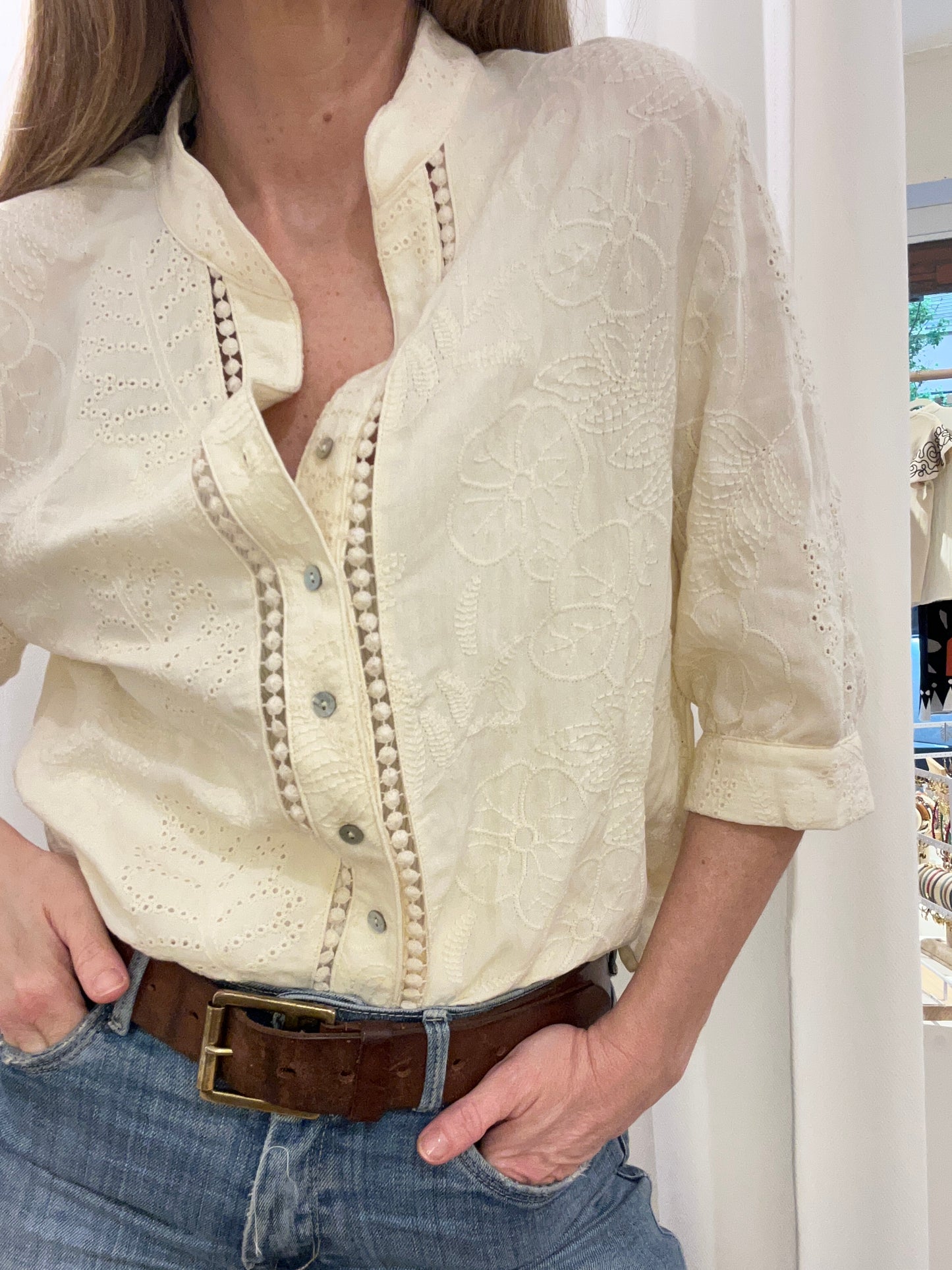 Camisa Bordada de Meisïe