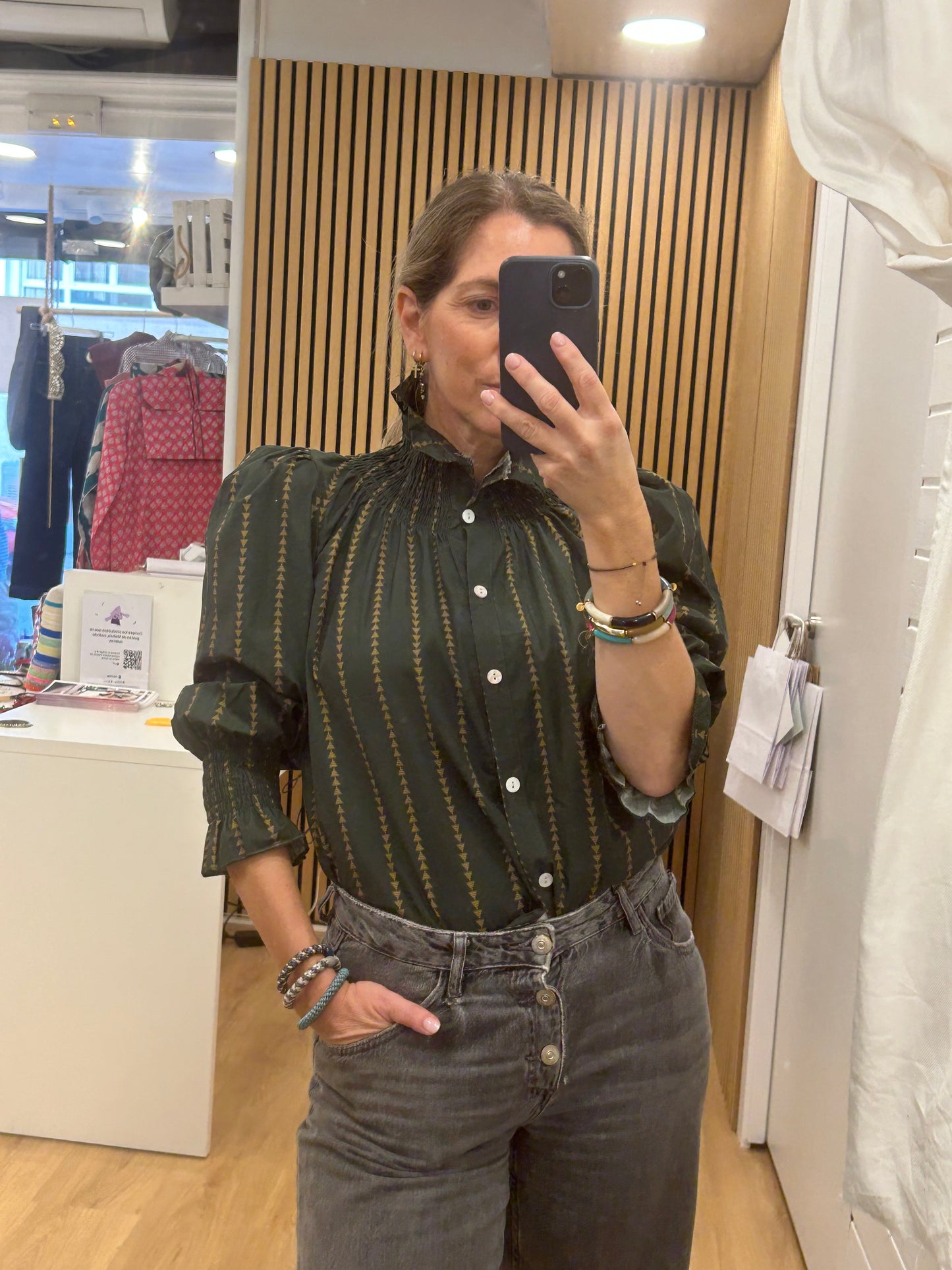 Camisa Mariola Estampada - Verde