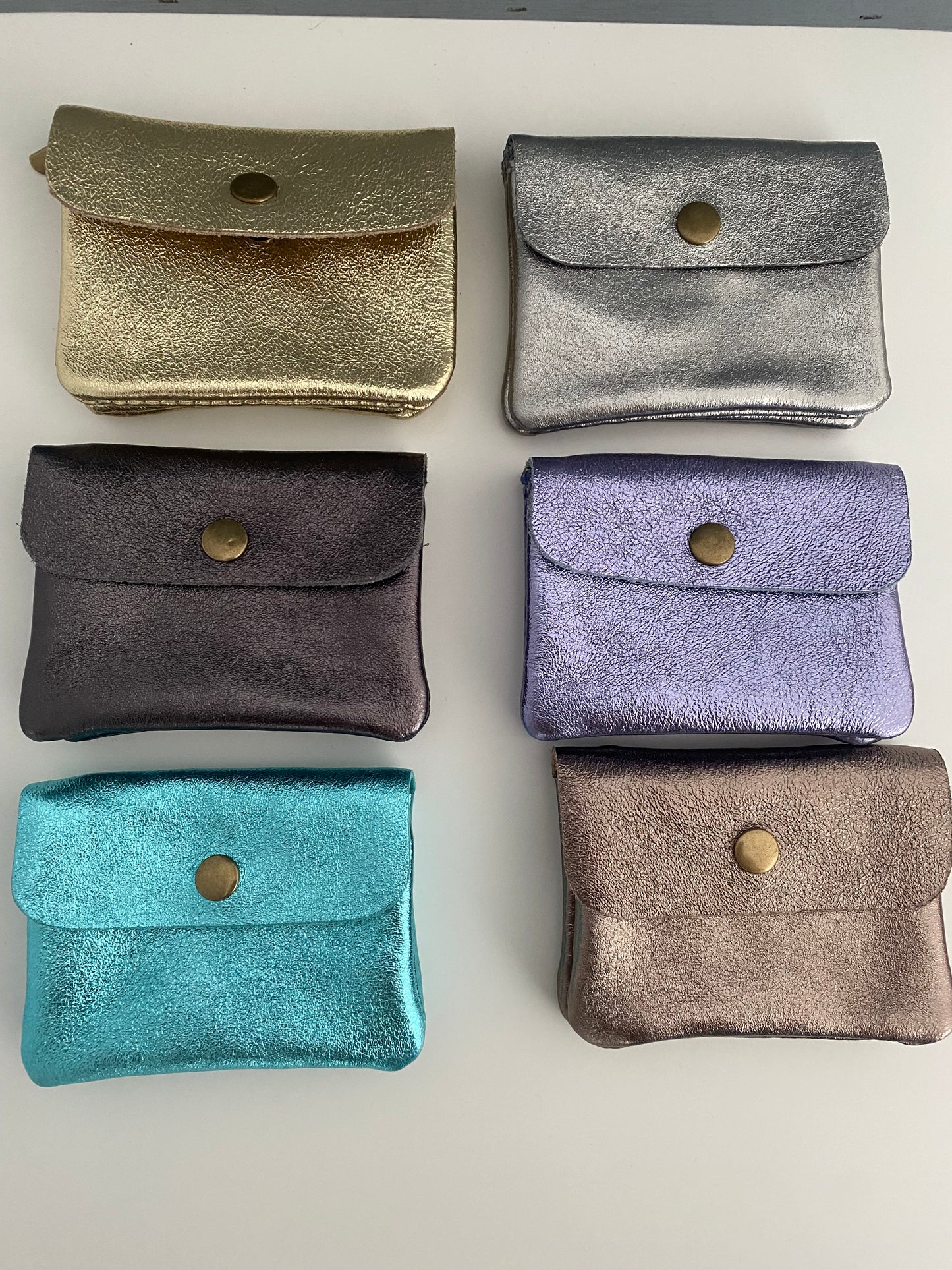 Monedero de piel (varios colores)