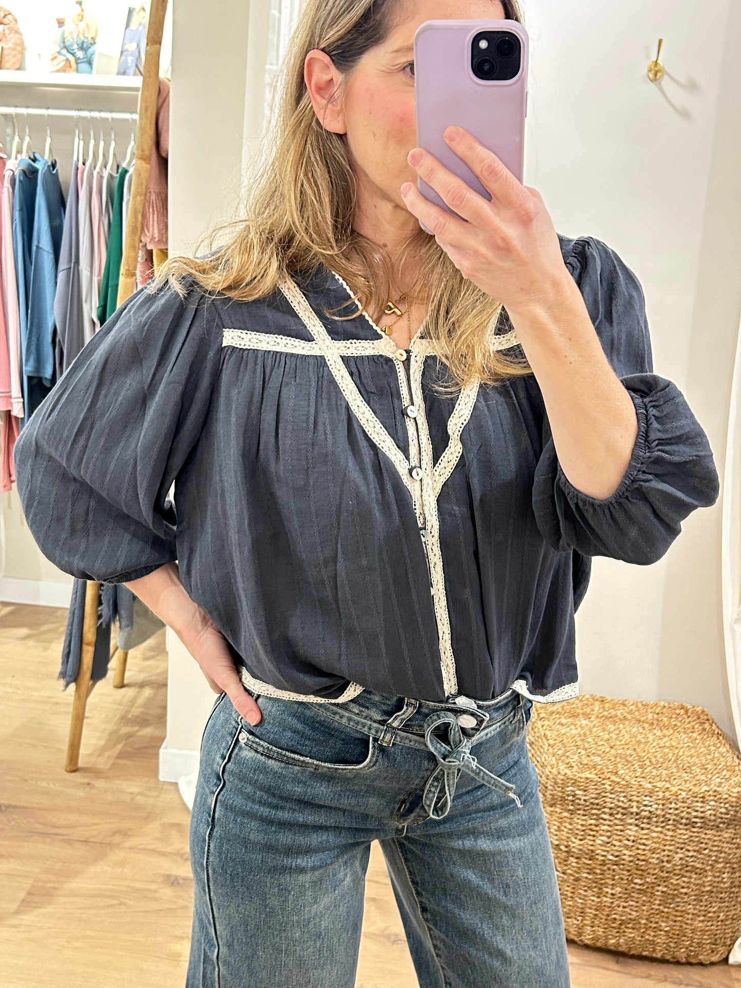 Blusa Inés - Marino