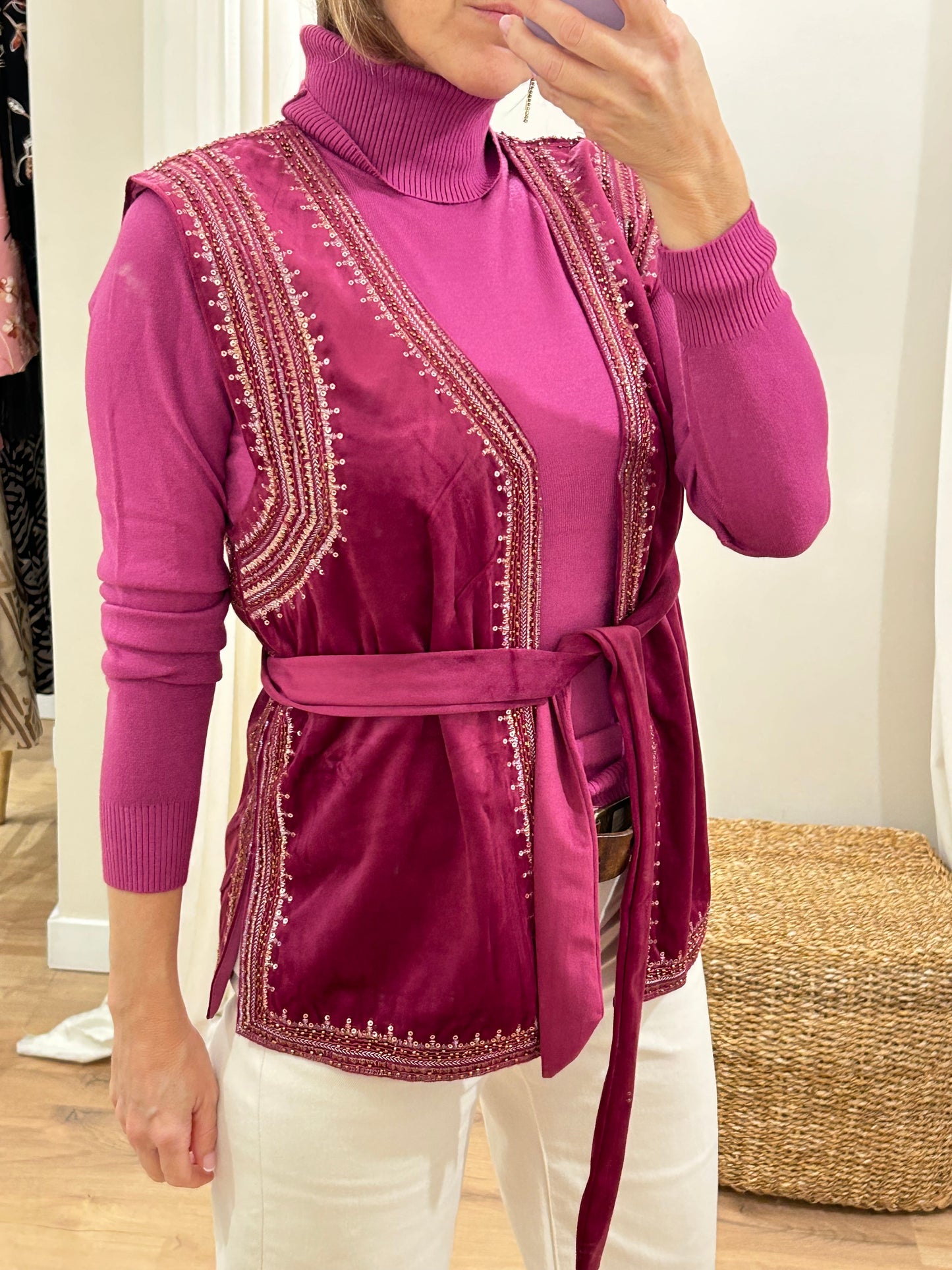 Chaleco Meisïe de Terciopelo