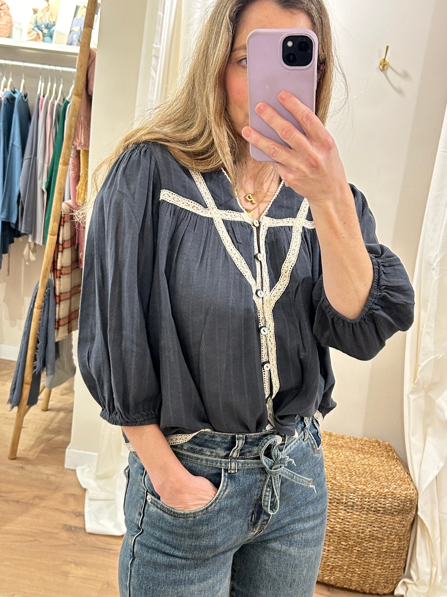 Blusa Inés - Marino