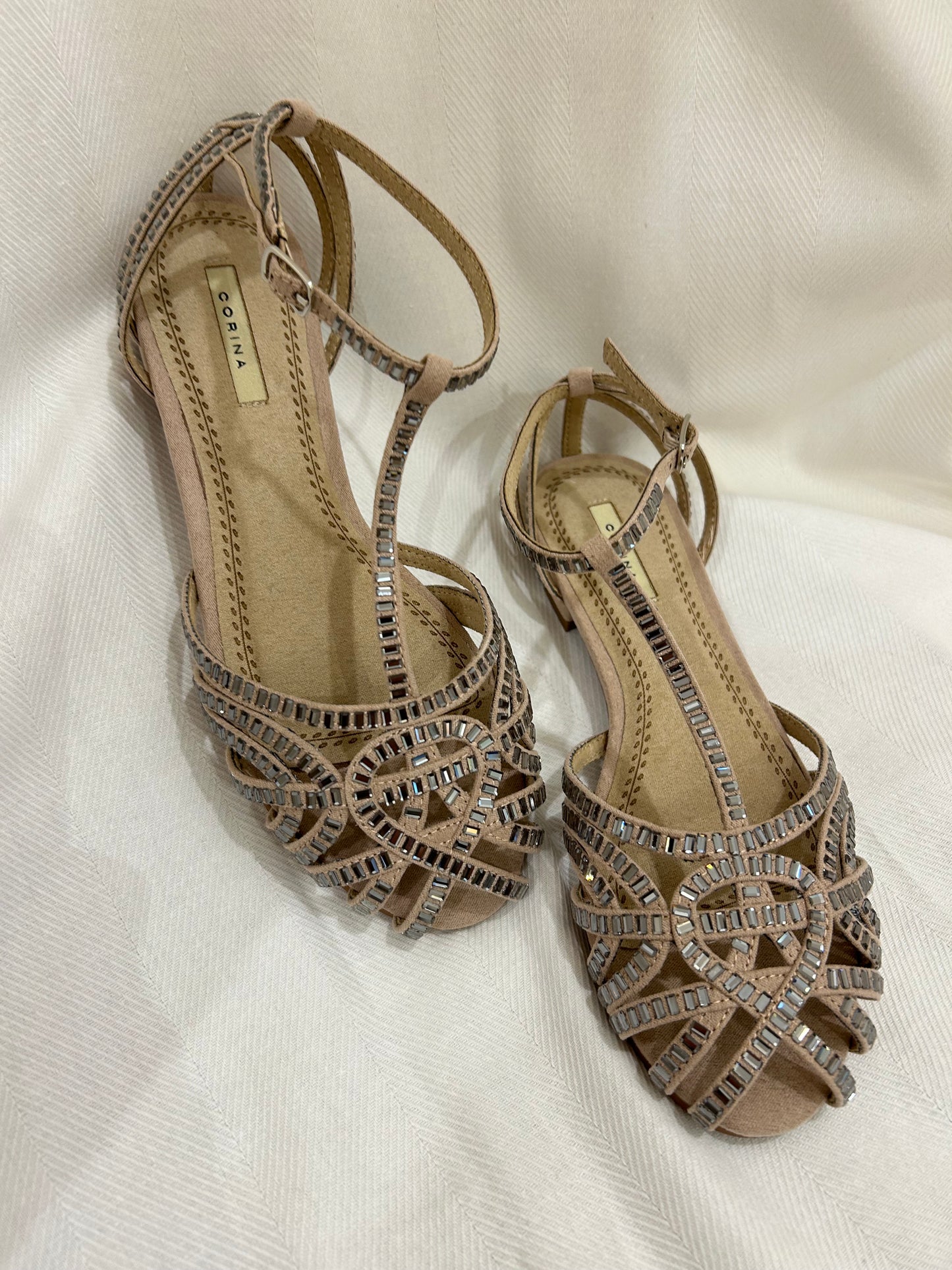 Cangrejeras de Strass Nude