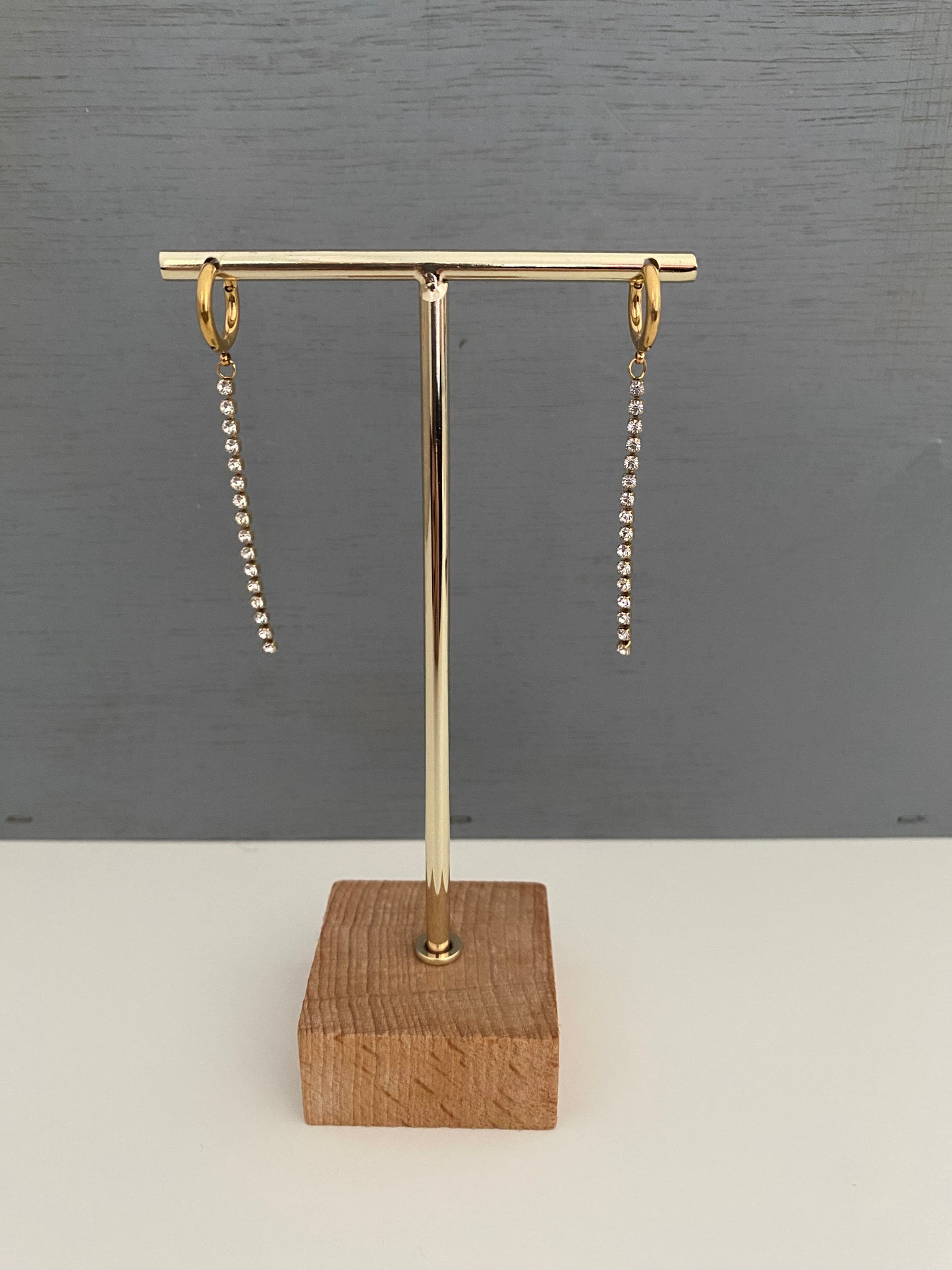 Pendientes Tira Brillantitos