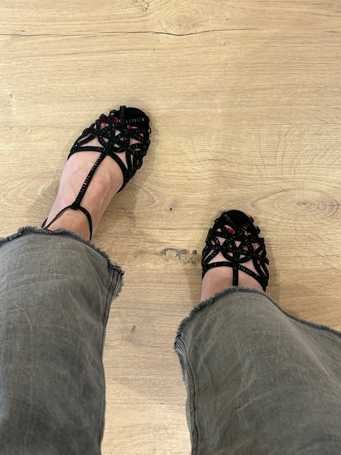 Cangrejeras de Strass Negro