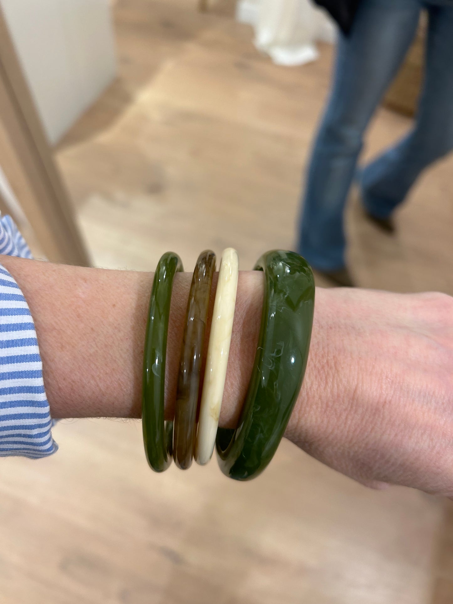 Pack pulseras Resina - Verde