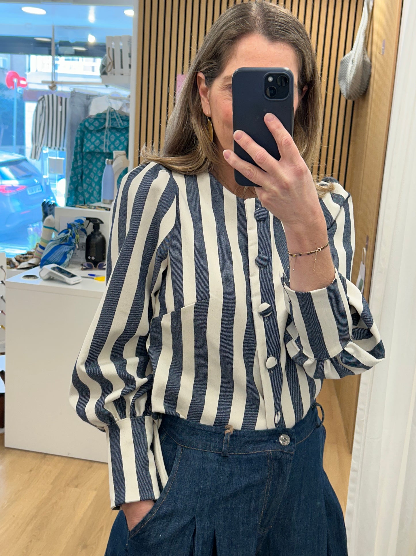 Chaqueta / Camisa Sofía - Crudo & MArino