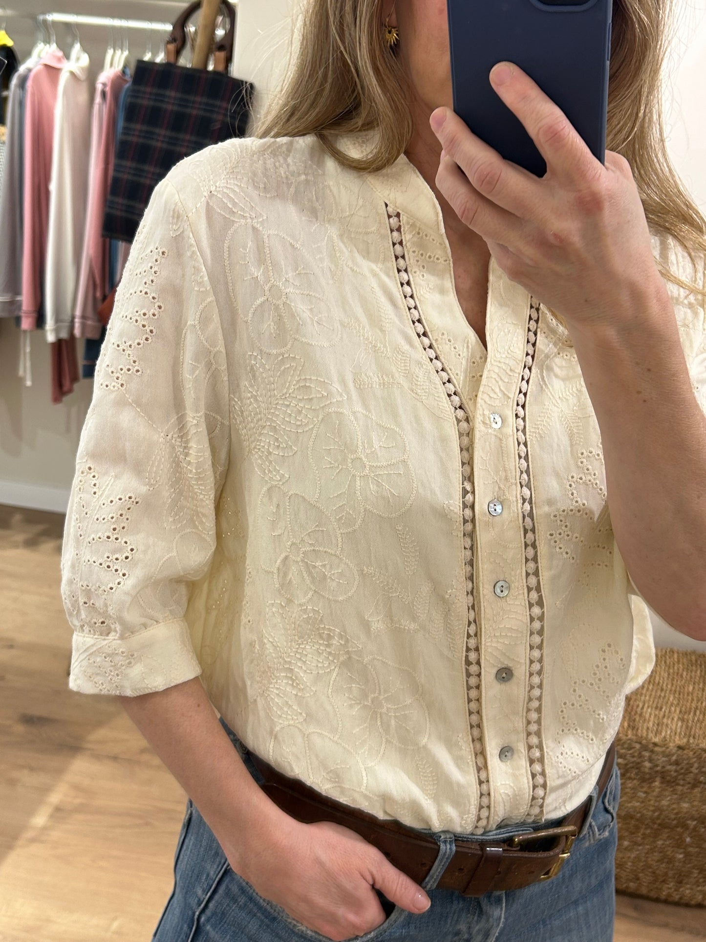 Camisa Bordada de Meisïe