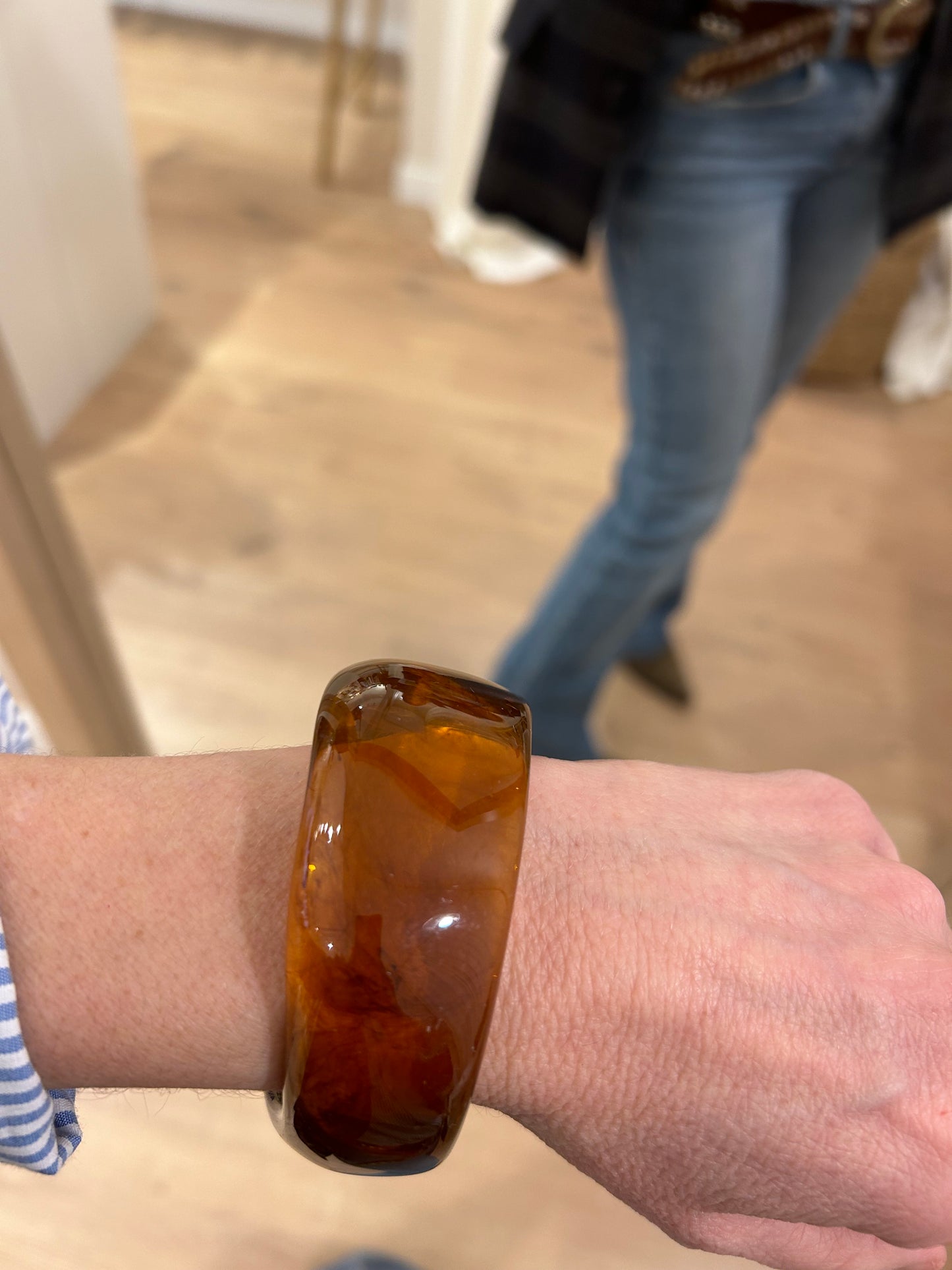 Brazalete de Resina color Carey