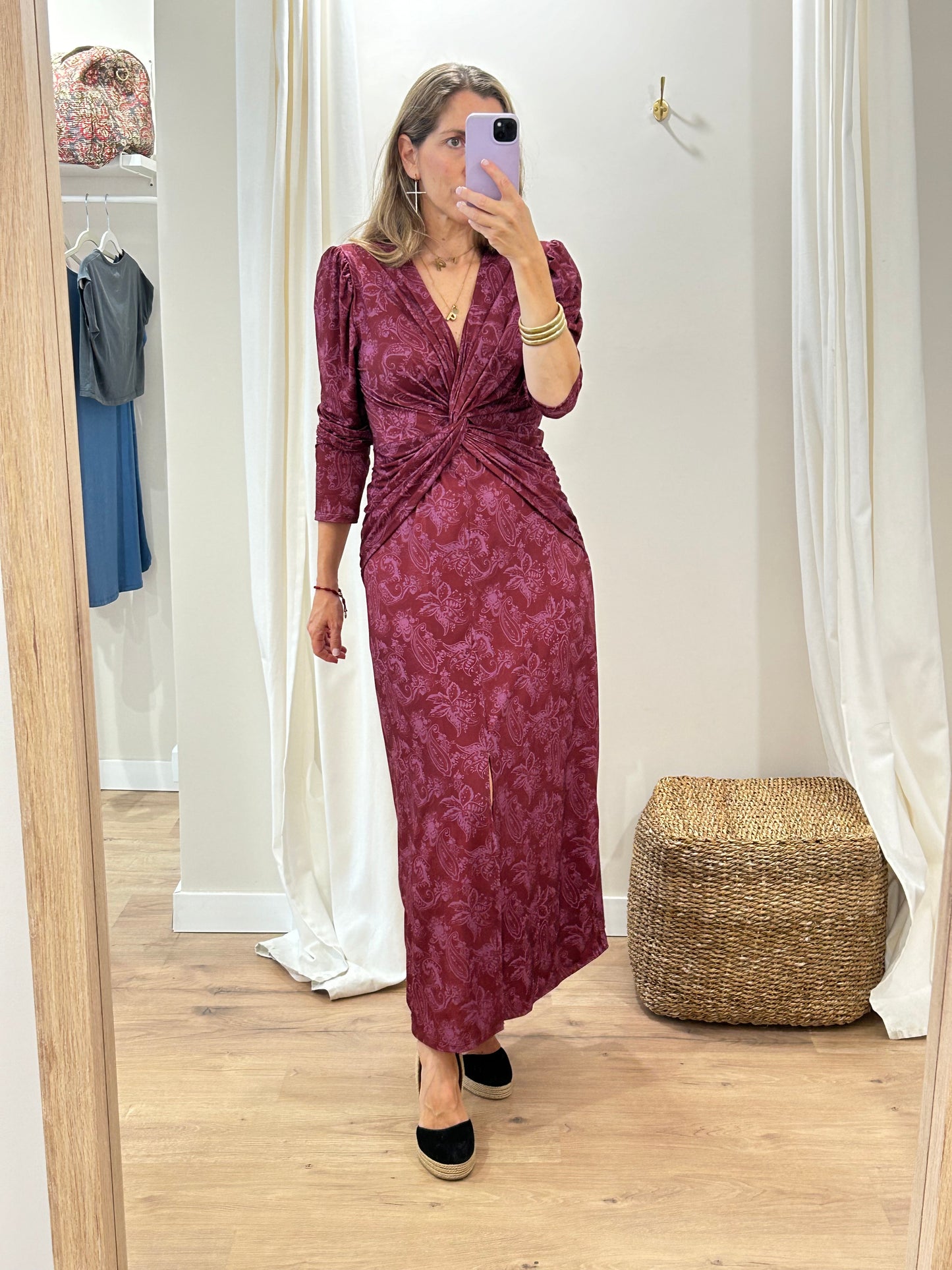 Vestido Claude Cruzado Manga larga