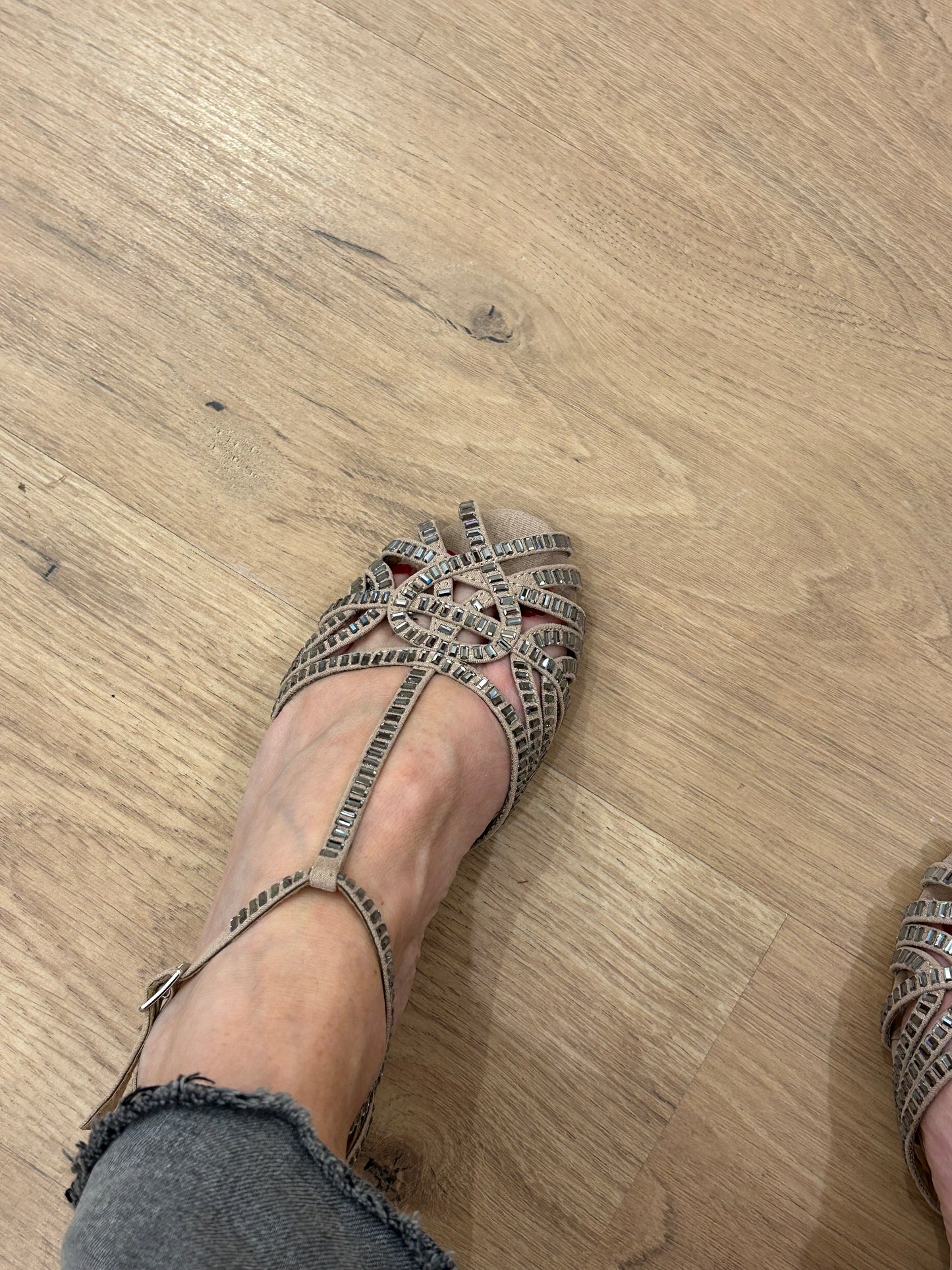 Cangrejeras de Strass Nude