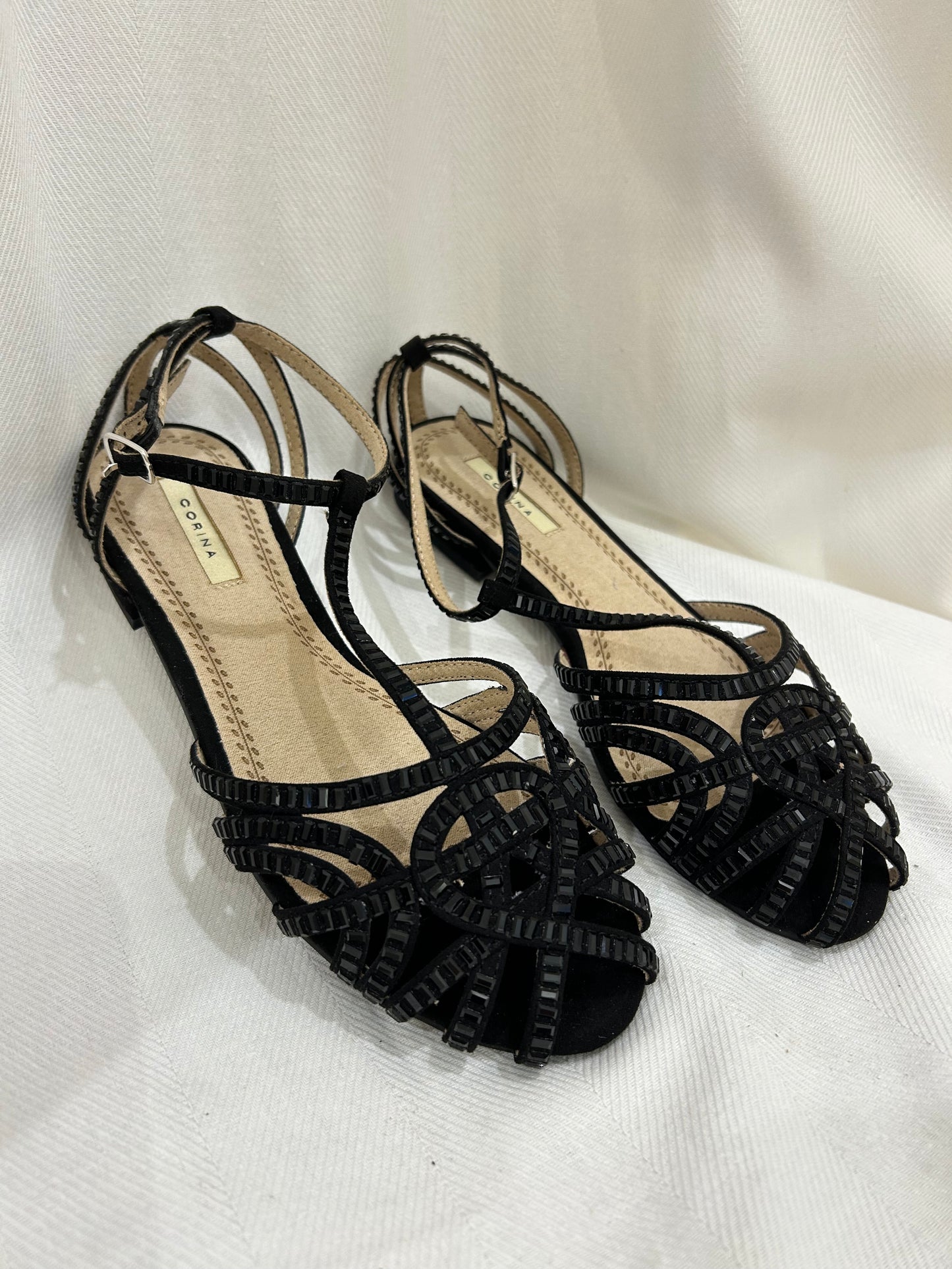 Cangrejeras de Strass Negro