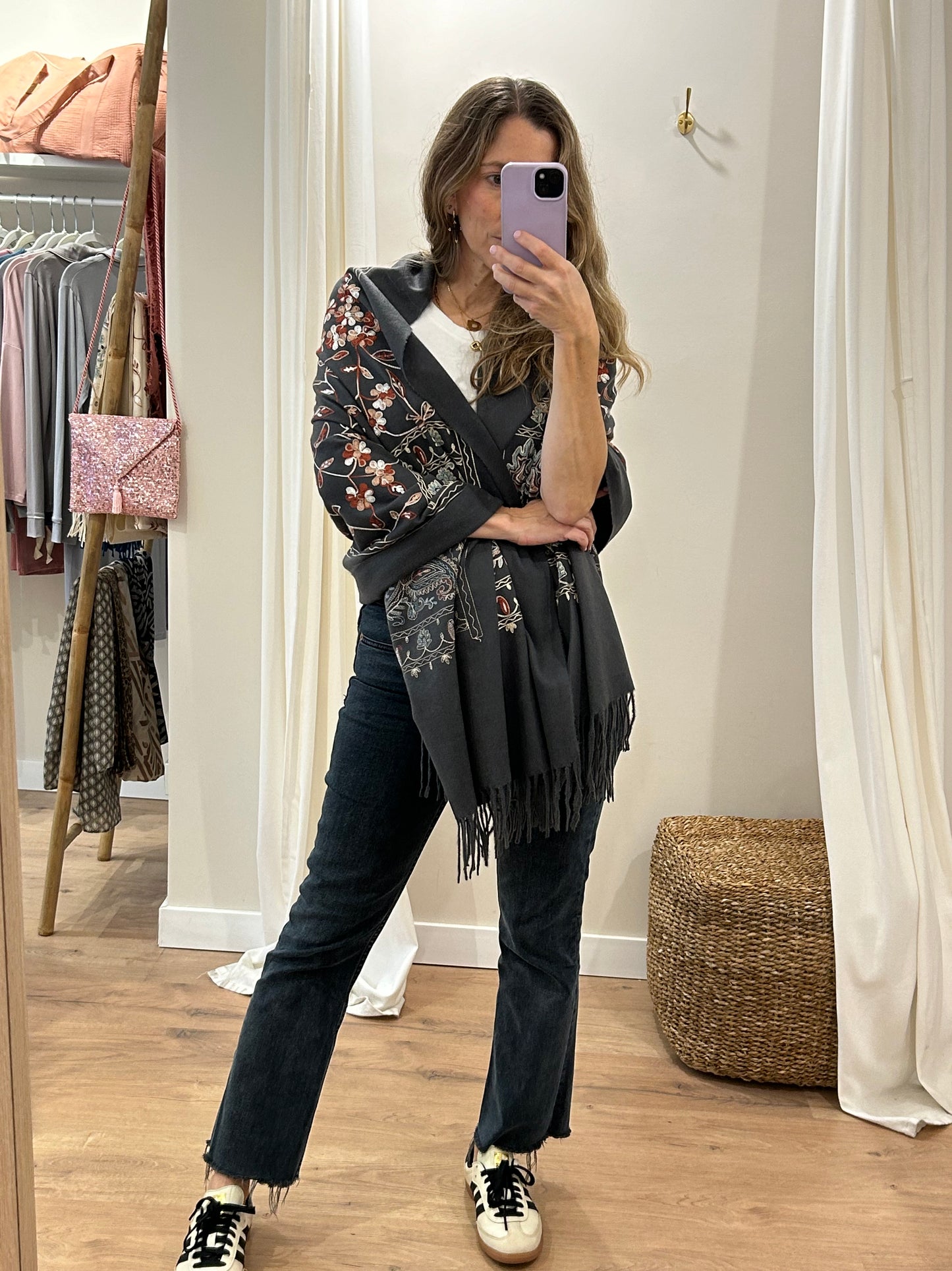 Pashmina Bordada - Varios Colores