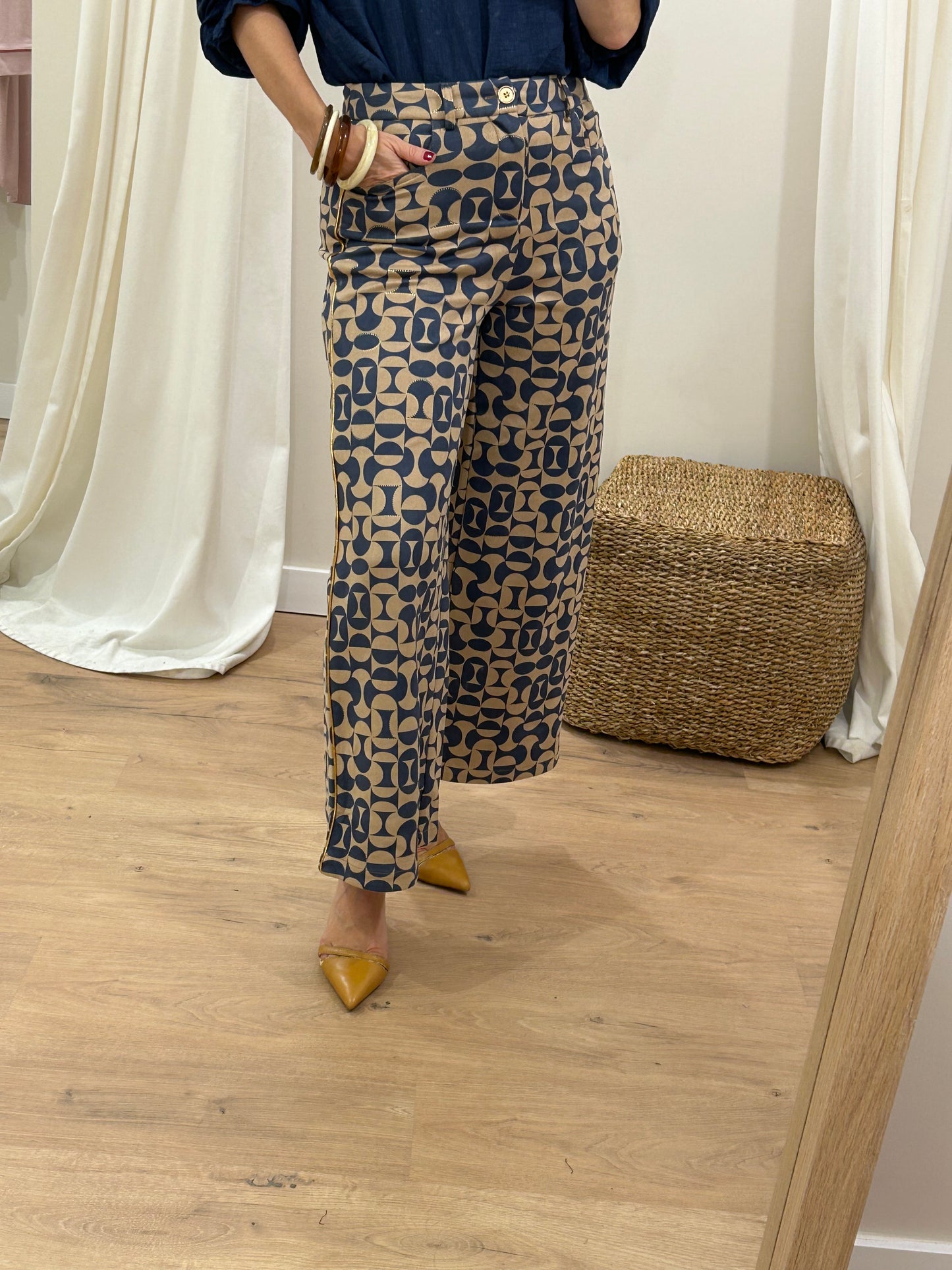 Pantalón Meisïe Geométrico - Varios Colores