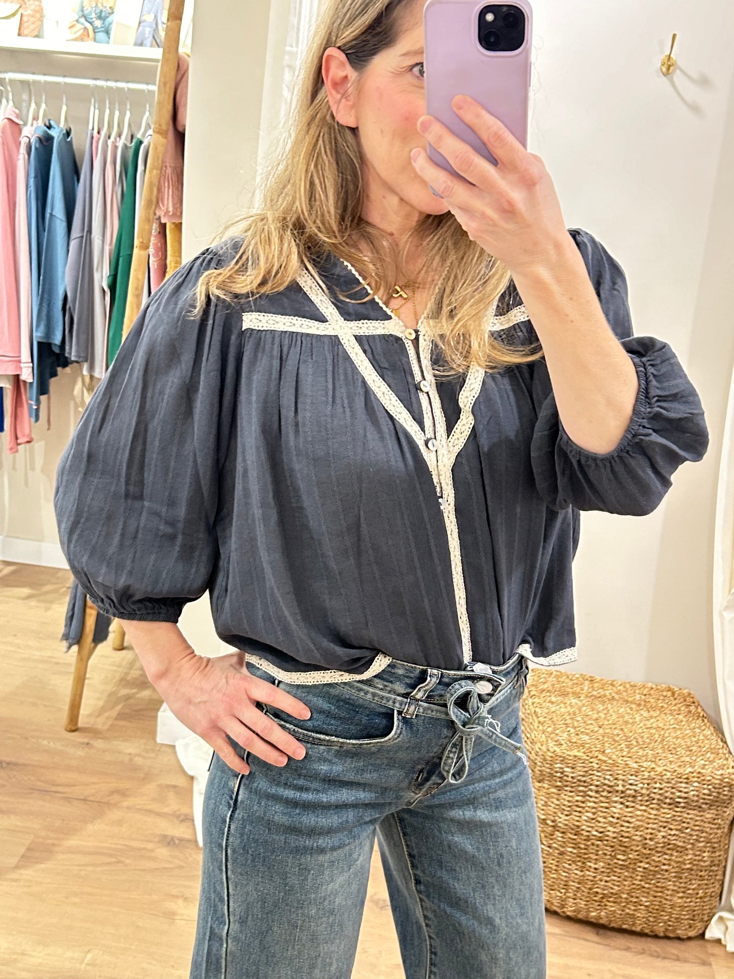 Blusa Inés - Marino