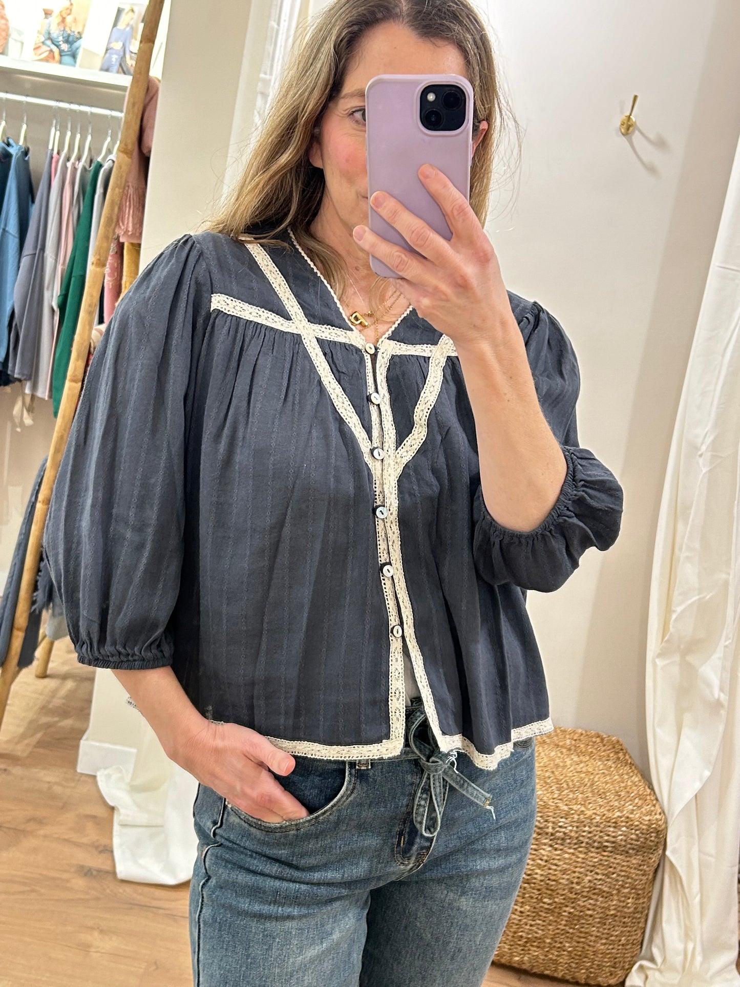 Blusa Inés - Marino