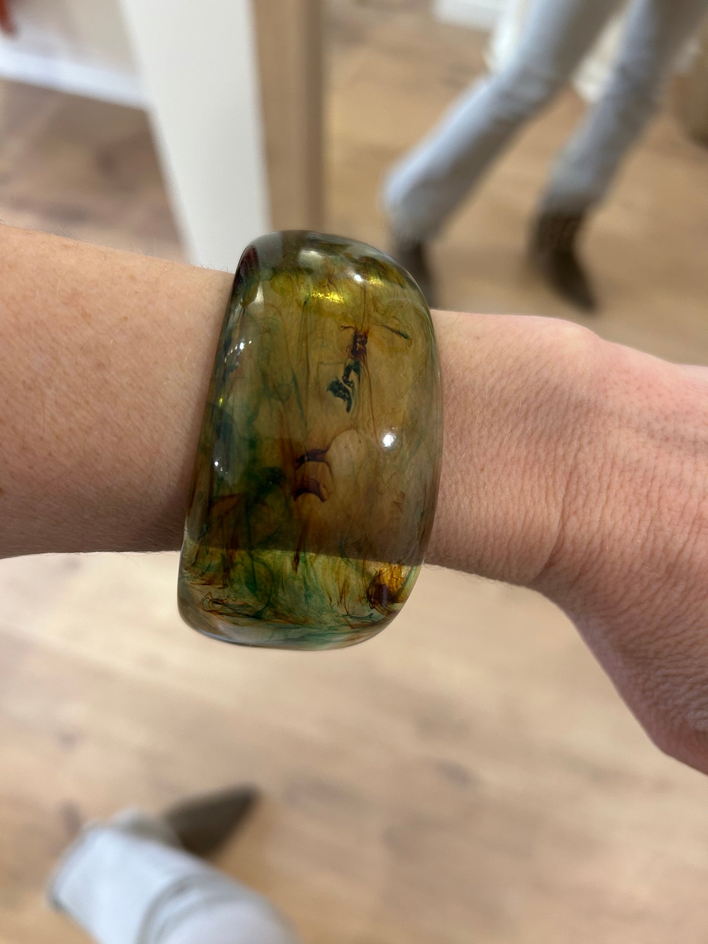 Brazalete de Resina color Verde