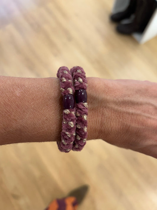 Goma de pelo KKnekki - Tercipelo Uva