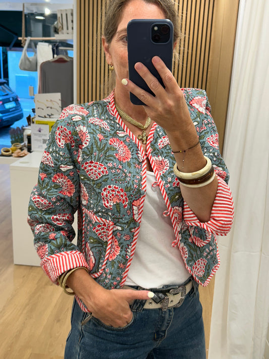 Chaqueta Lisboa Reversible - Verde & Roja