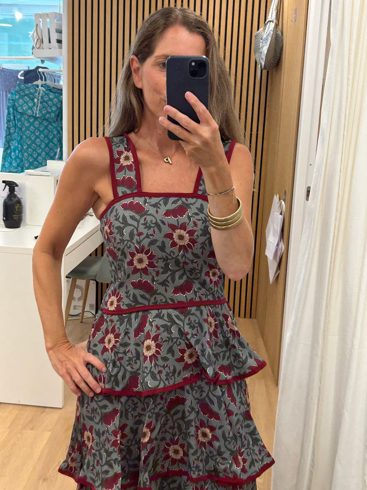 Vestido Inés - Gris verdoso