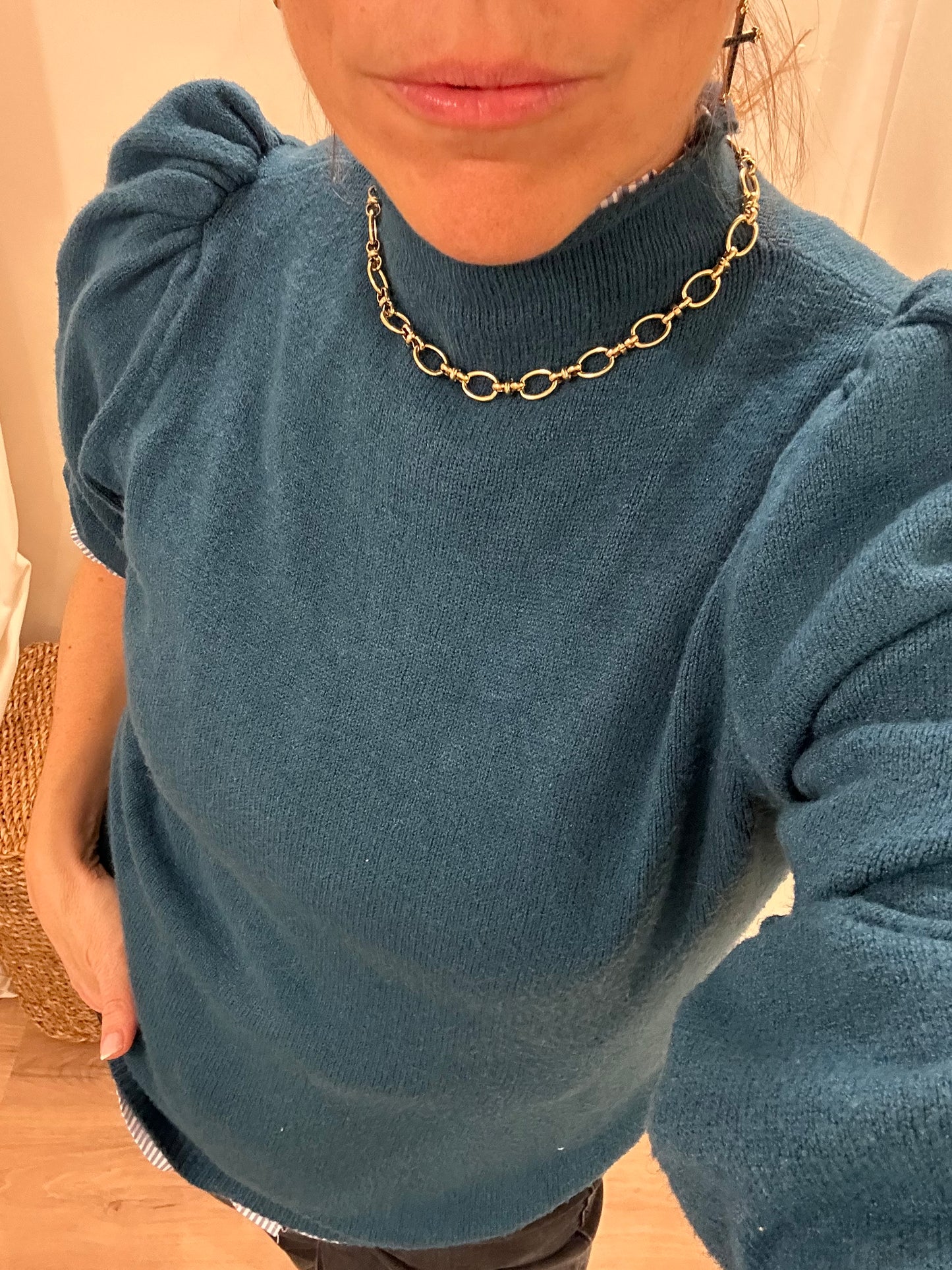 Collar Eslabones Dorado