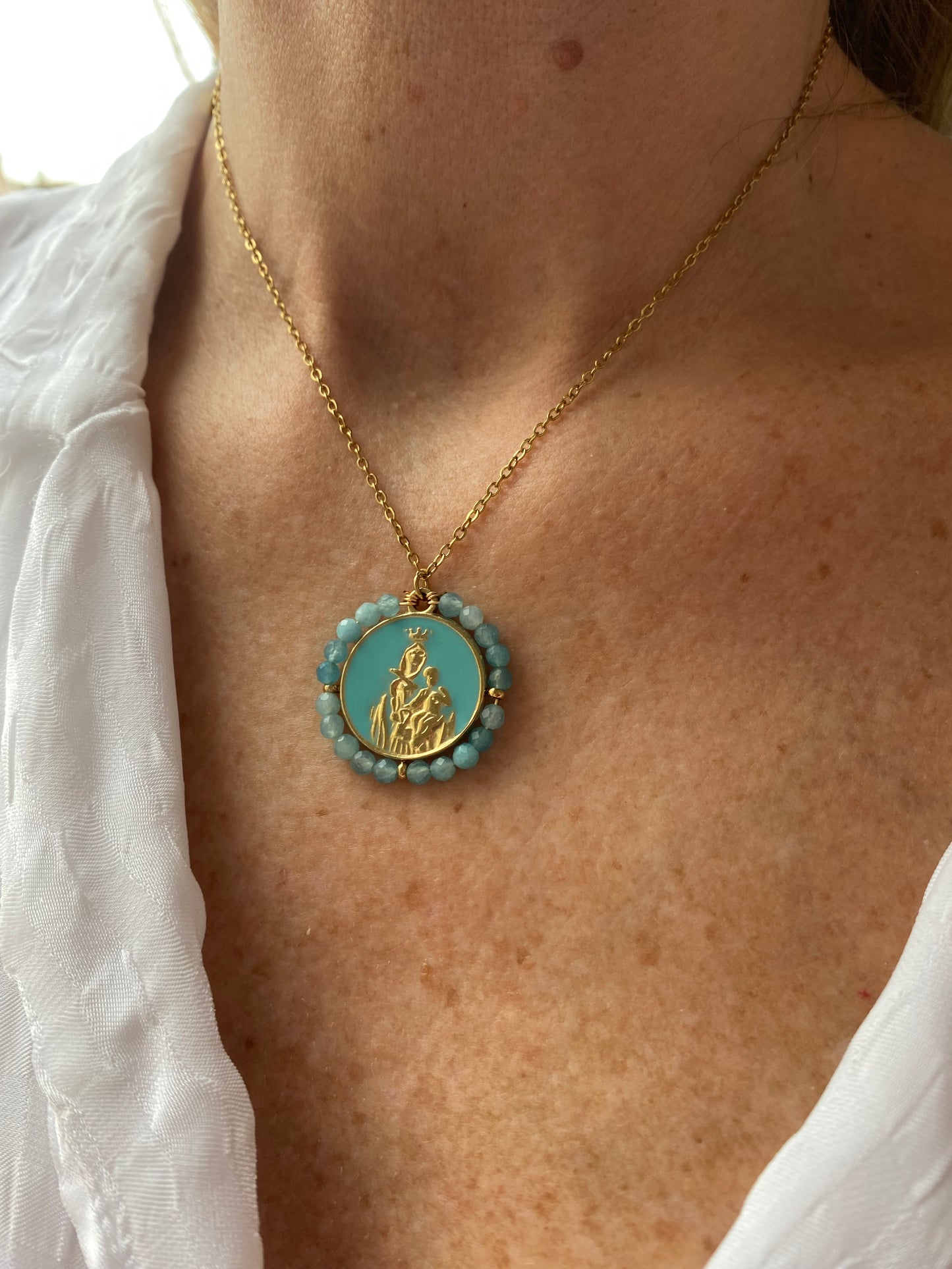 Collar Virgen del Carmen (Varios Colores)