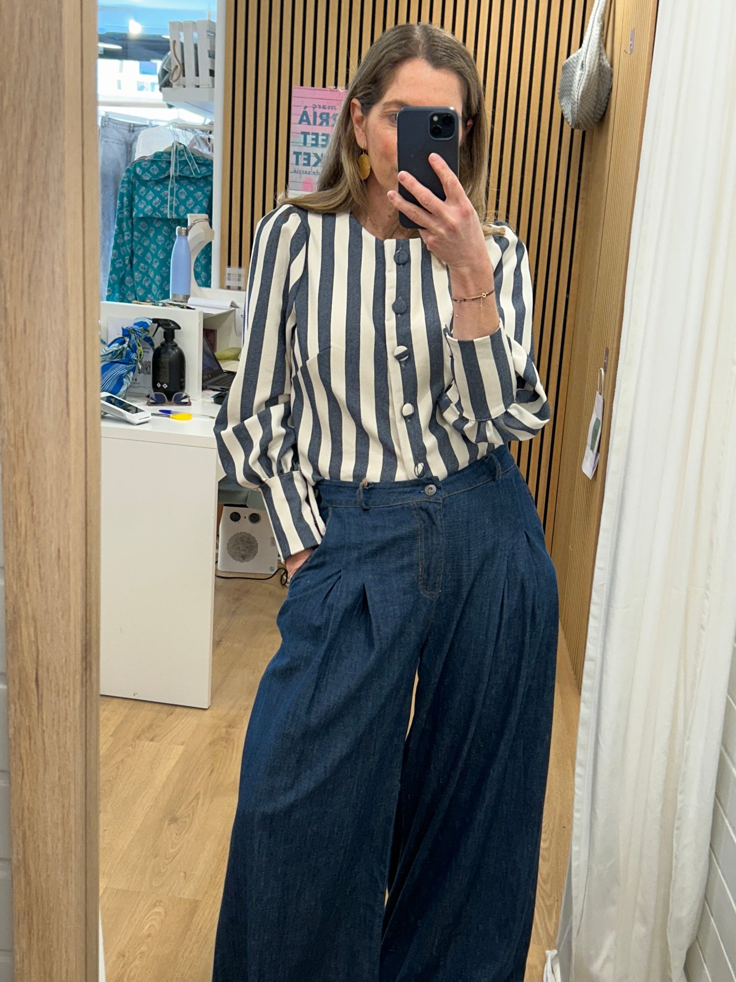 Chaqueta / Camisa Sofía - Crudo & MArino