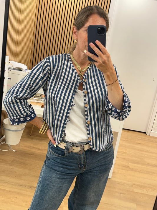 Chaqueta Lisboa Reversible - Marino