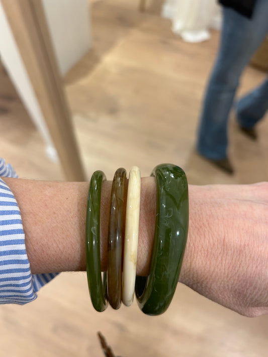 Pack pulseras Resina - Verde
