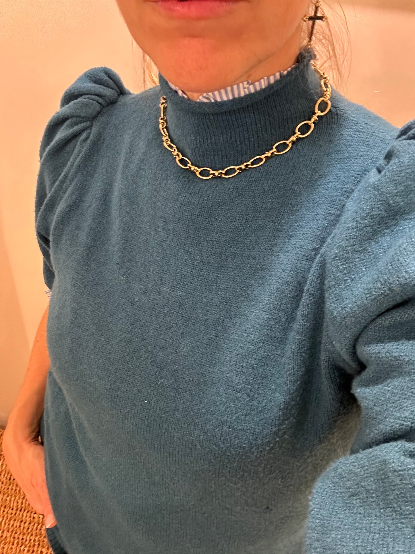 Collar Eslabones Dorado
