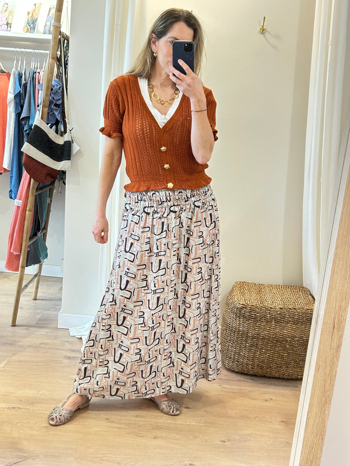 Falda Estampado geométrico Meisïe