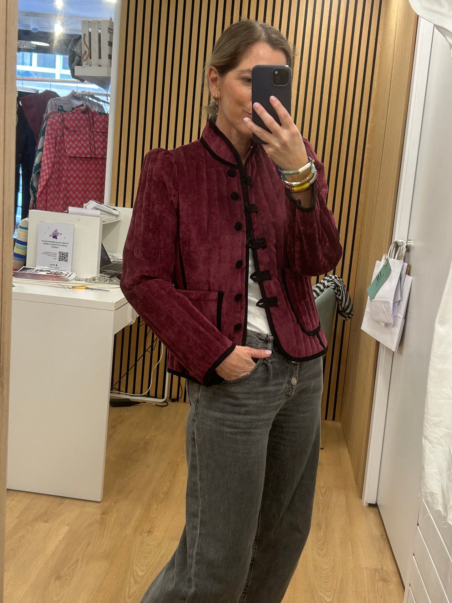 Chaqueta Valentina - Burdeos