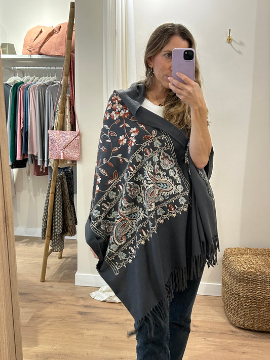 Pashmina Bordada - Varios Colores