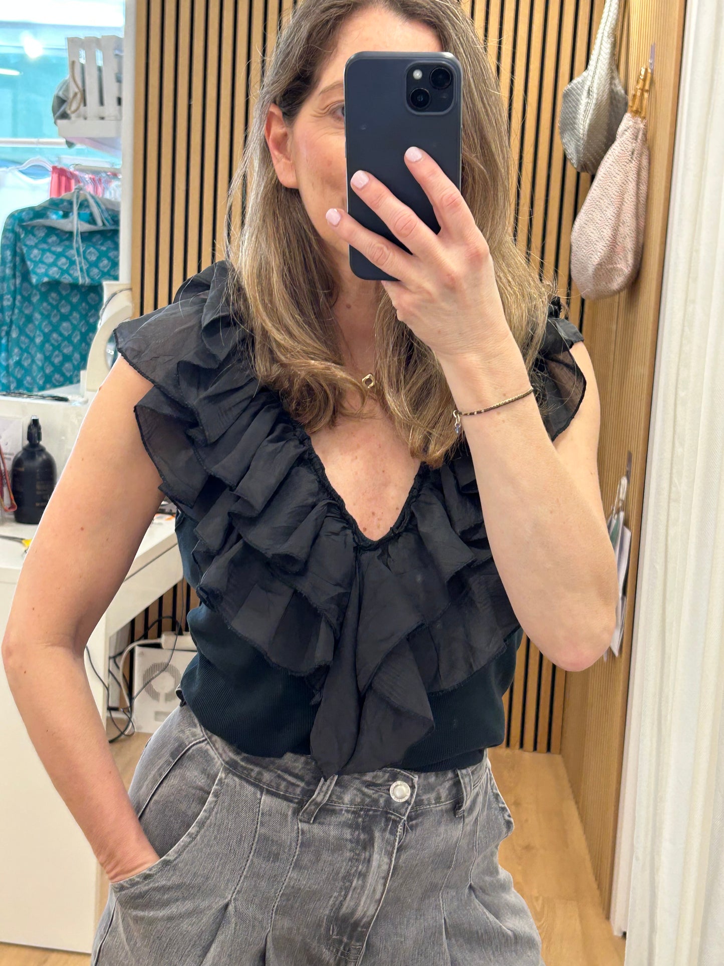 Top Berta - Negro