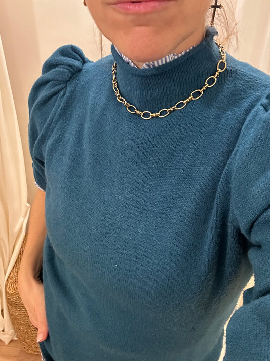 Collar Eslabones Dorado