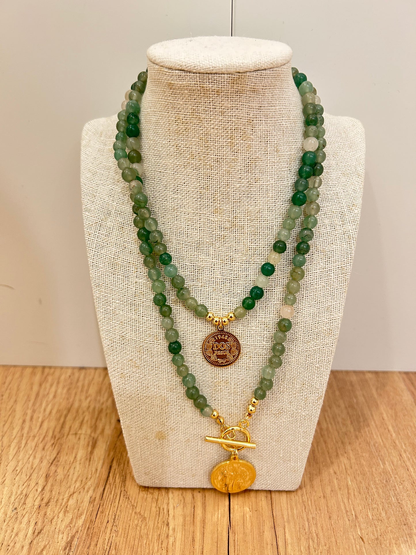 Collar Monedas - Verde
