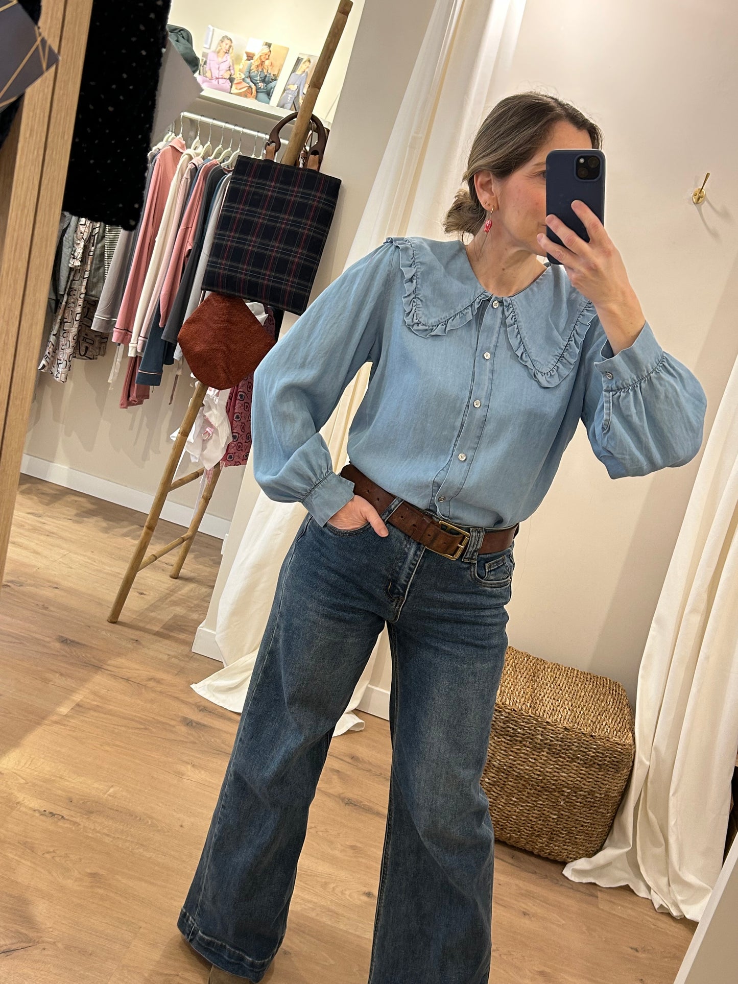 Camisa Valentina - Denim Clarito