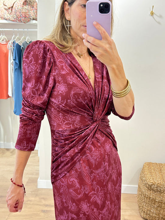 Vestido Claude Cruzado Manga larga