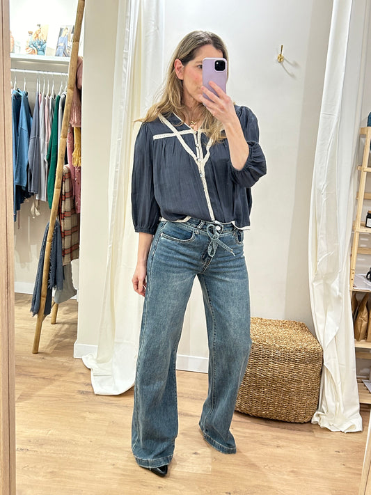 Blusa Inés - Marino