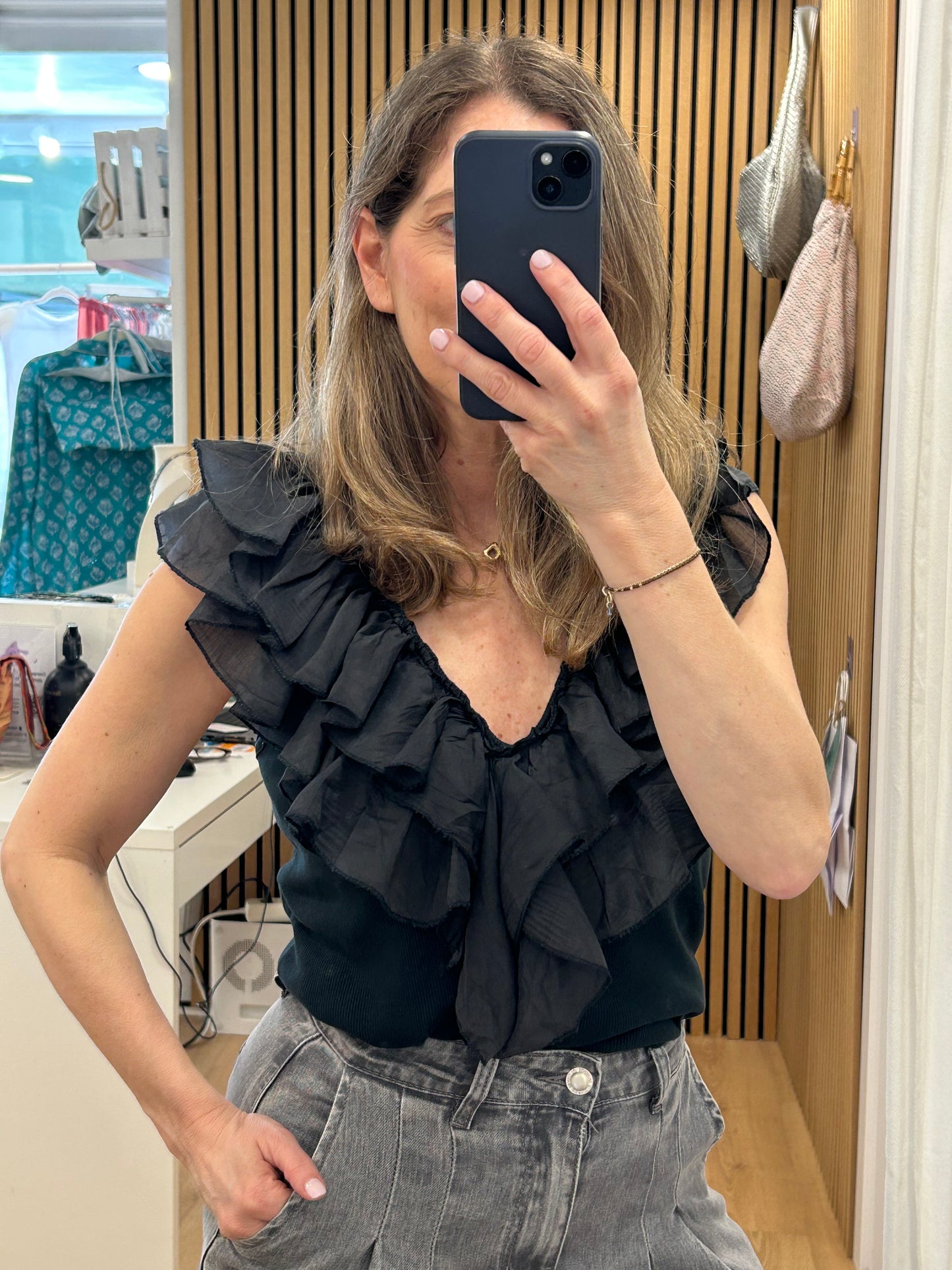 Top Berta - Negro