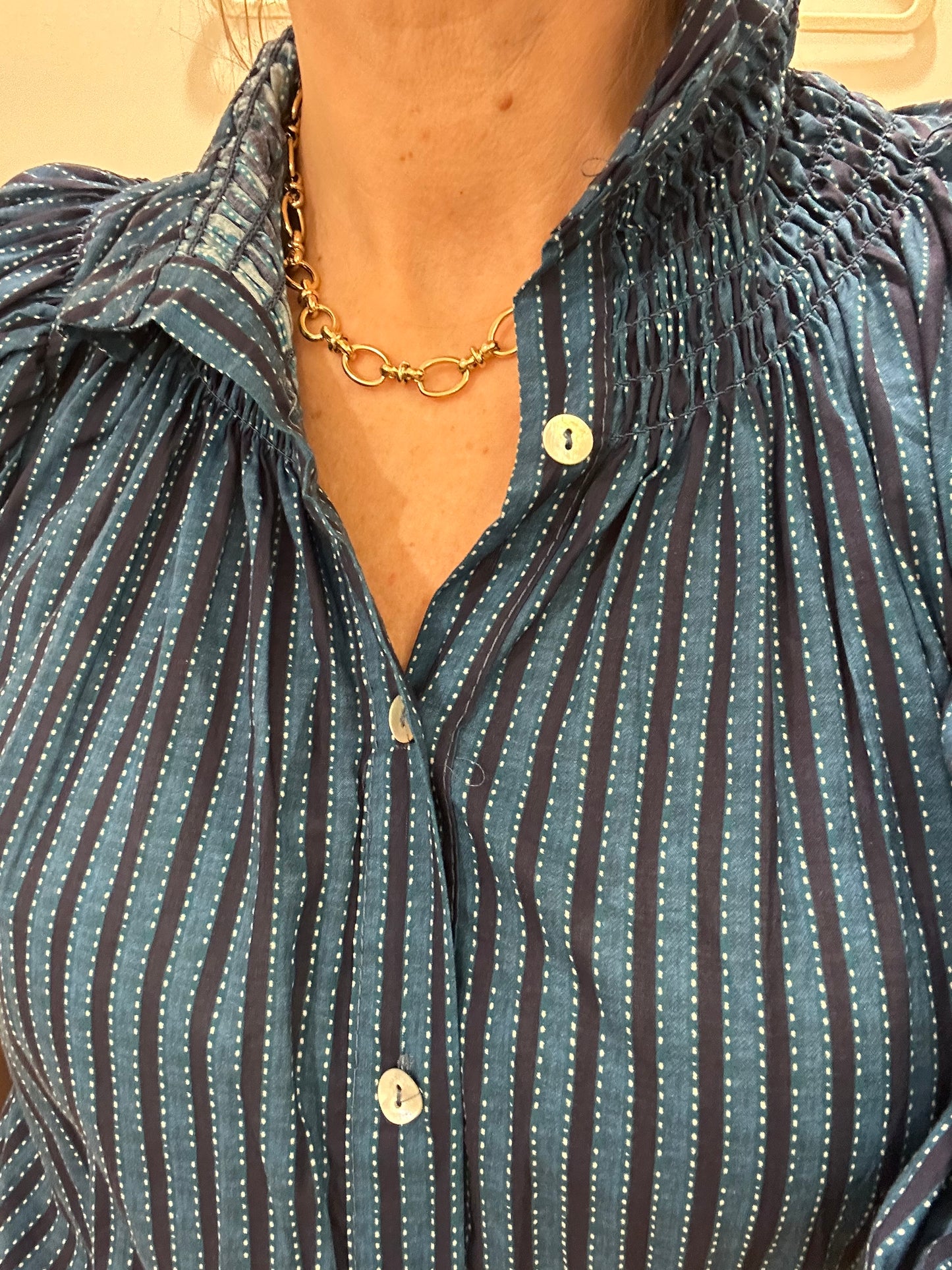 Collar Eslabones Dorado