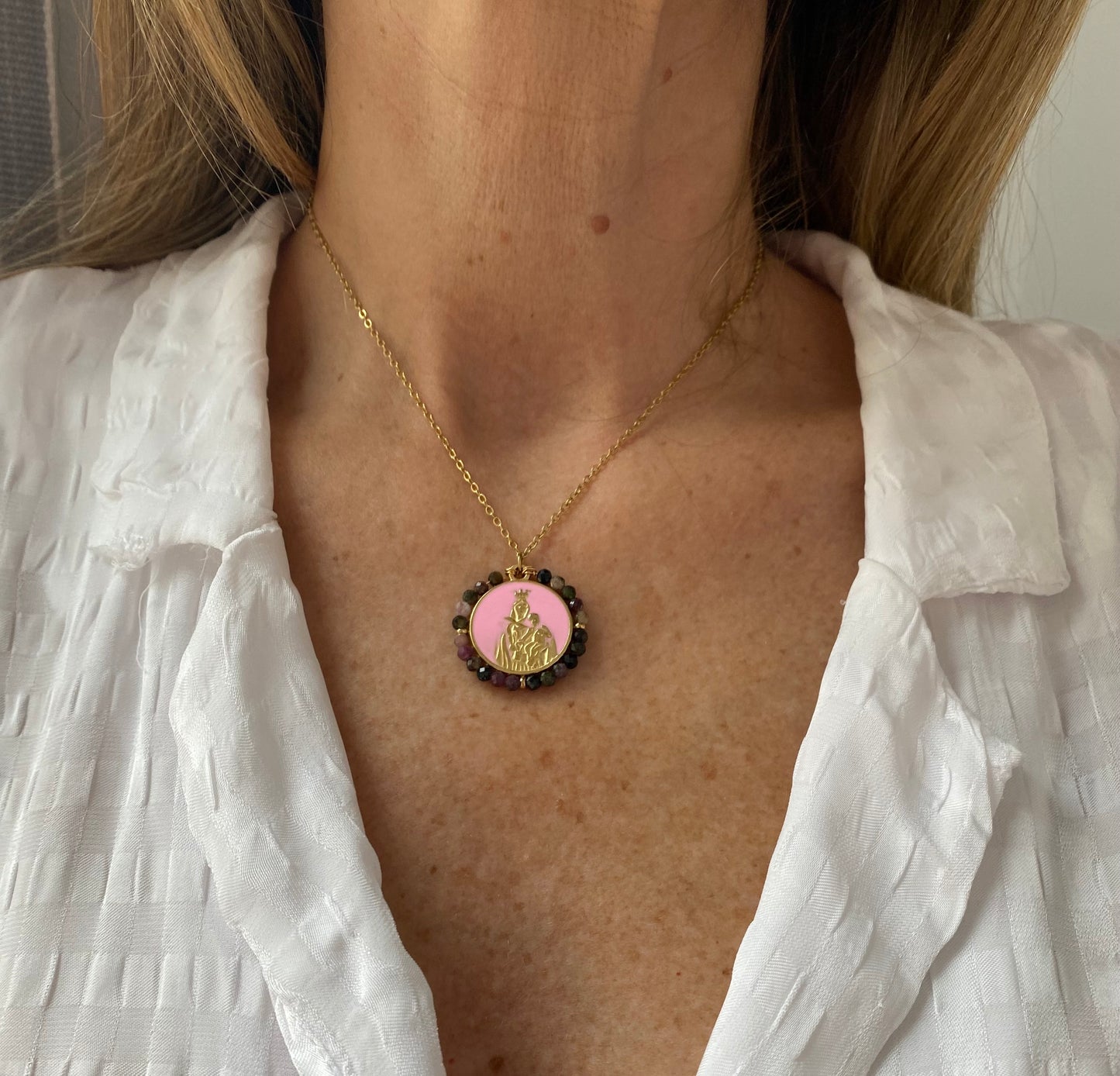 Collar Virgen del Carmen (Varios Colores)