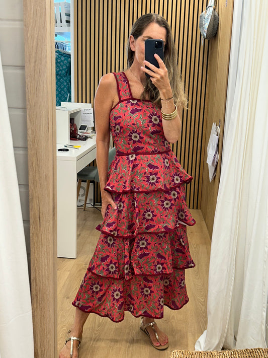 Vestido Inés - coral