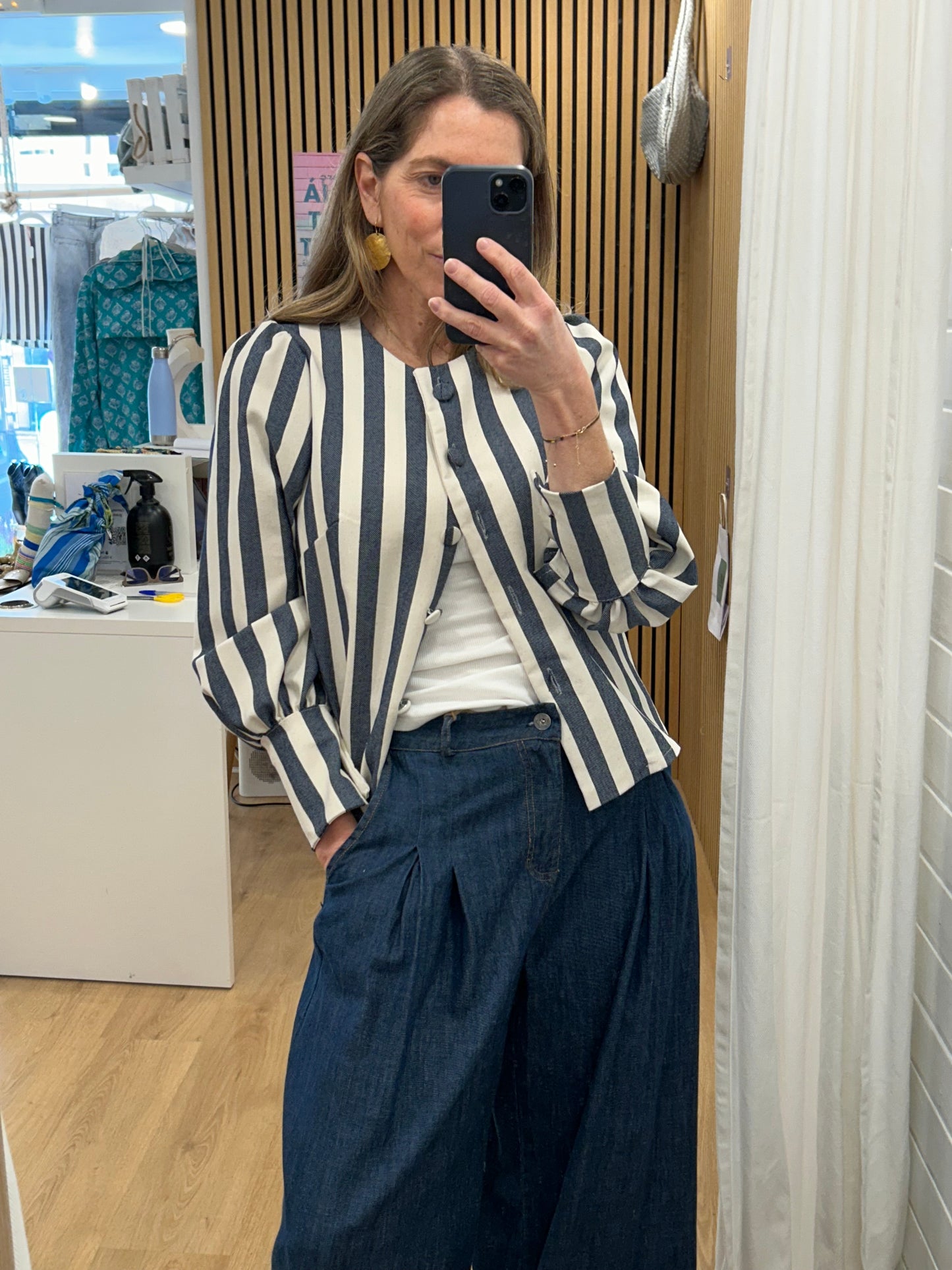Chaqueta / Camisa Sofía - Crudo & MArino