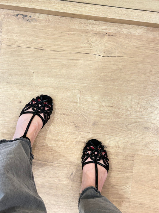 Cangrejeras de Strass Negro