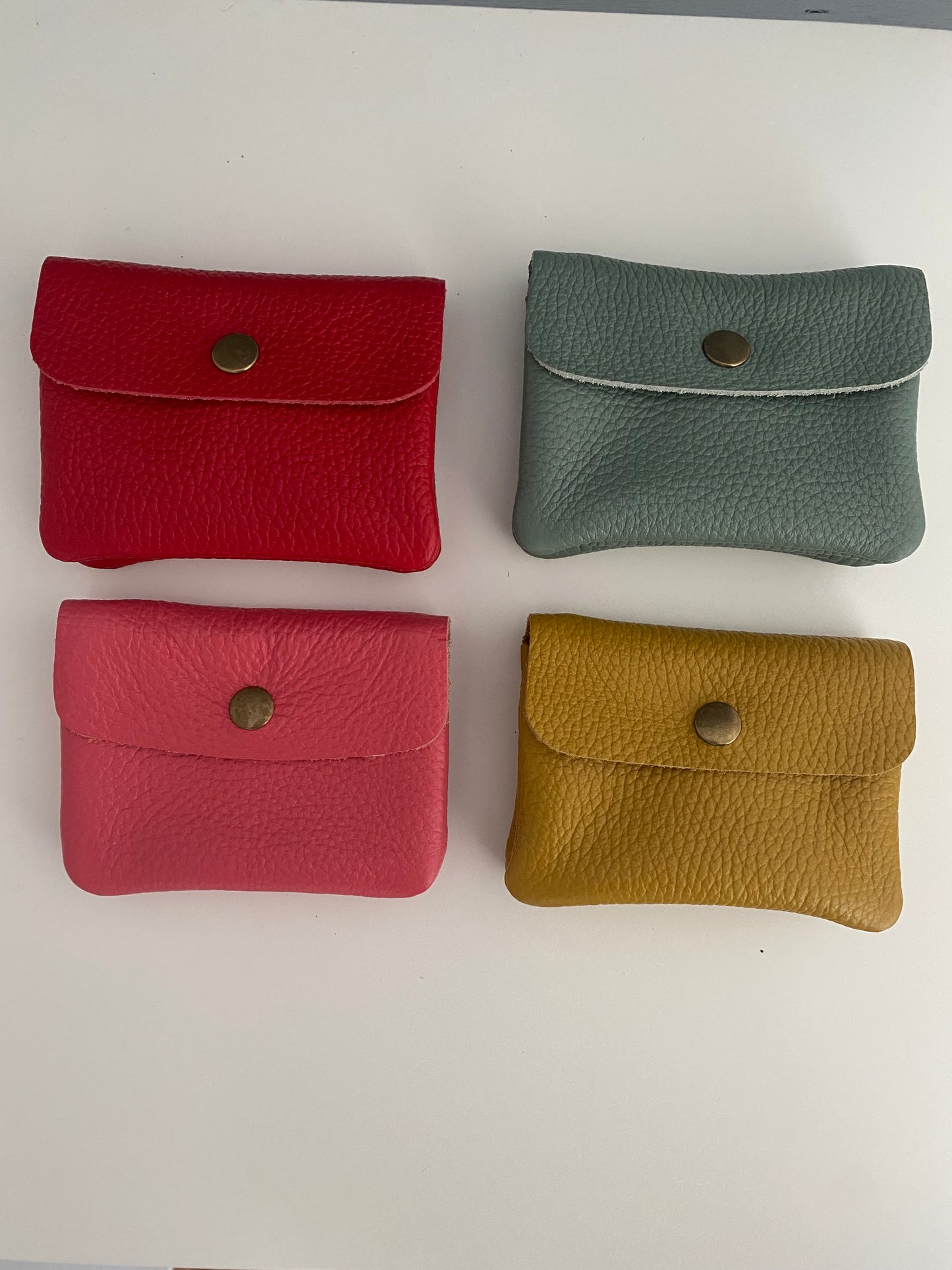 Monedero de piel (varios colores)