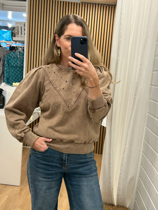 Sudadera Martina Beige